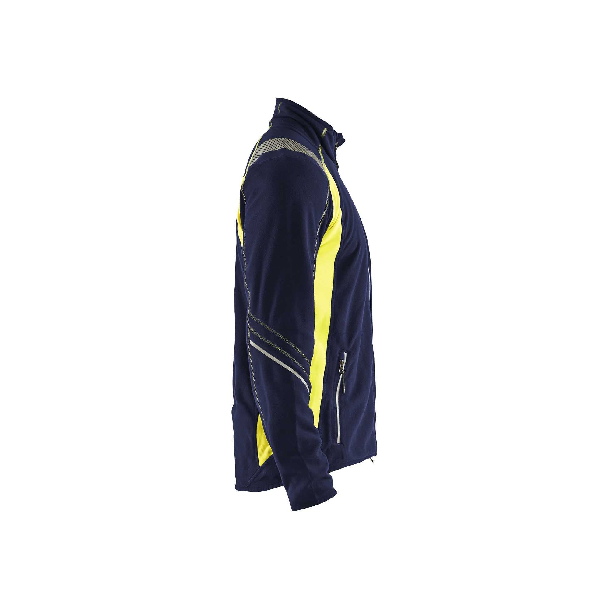 BLAKLADER 49931010 Microfleece Jacket Hi Vis Reflective Work Jacket MEN - Antipilling